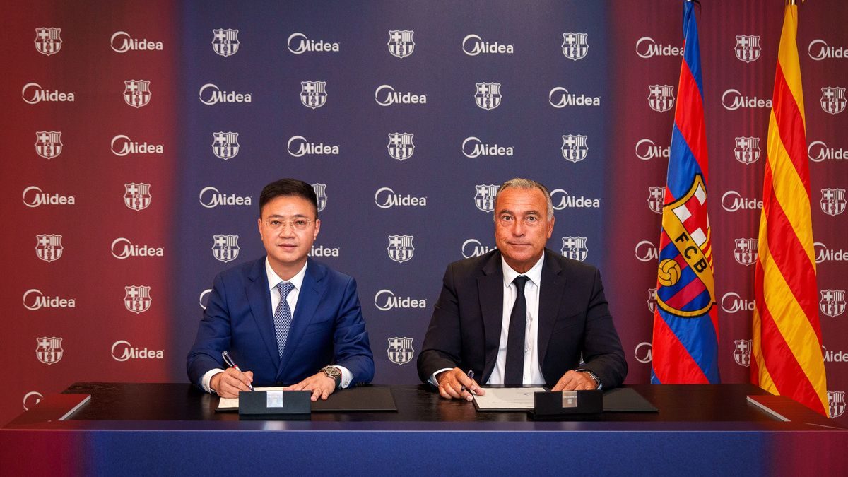 FC Barcelona fecha acordo com Midea para patrocínio principal da manga da camisola — Mundo Deportivo / Palco23