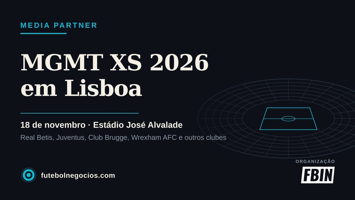 Futebol e Negócios é media partner do MGMT XS 2026, em Lisboa
