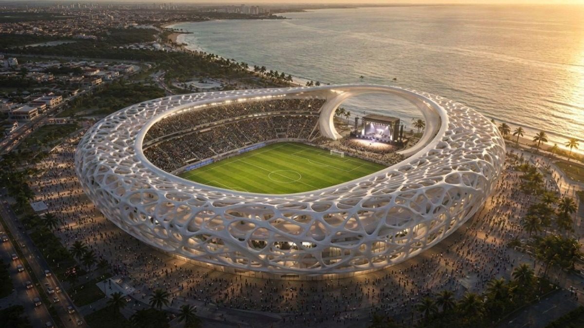 Estádio inspirado em corais de €100M promete dinamizar turismo e futebol no Nordeste do Brasil — desconhecida