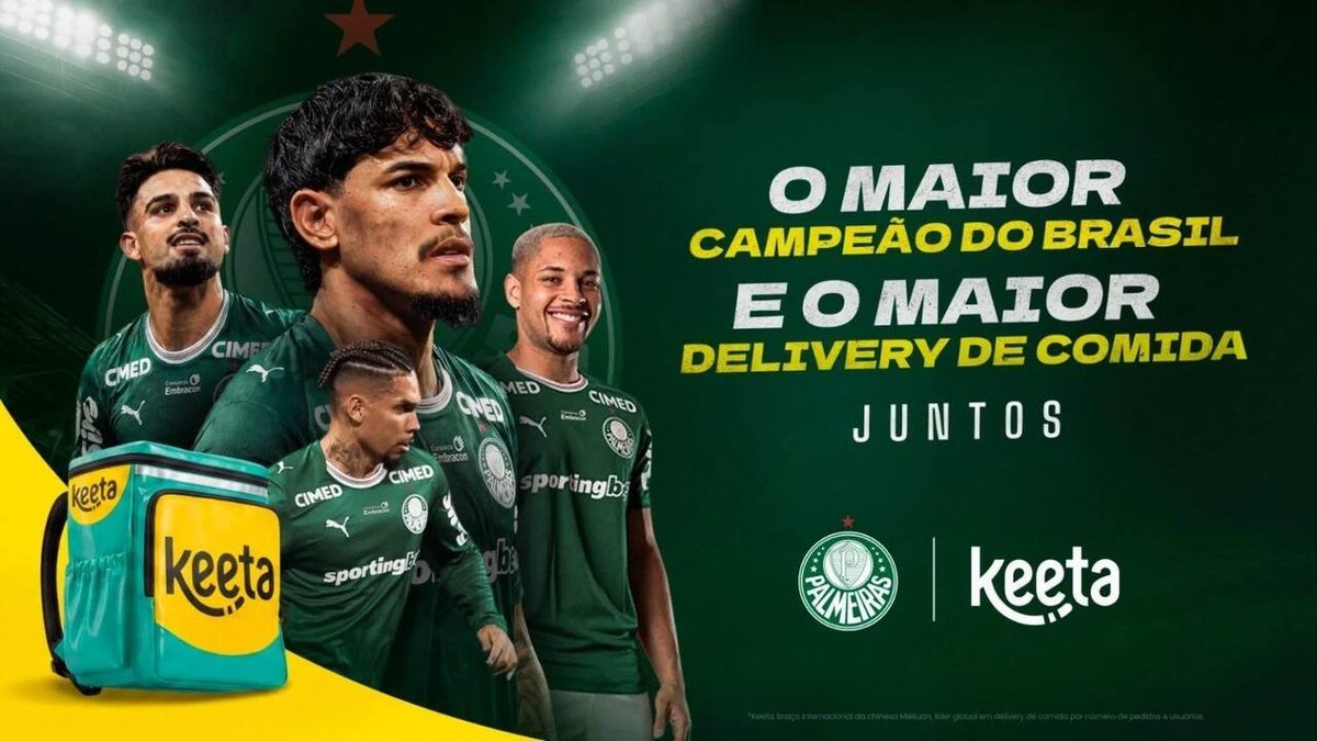 Palmeiras fecha patrocínio digital com a Keeta até 2026 — Marco Laloni / MKTEsportivo