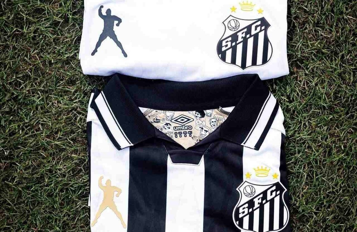 Santos, Umbro e Pelé Brand lançam 2.182 camisolas de edição limitada a €194 cada — MKT Esportivo