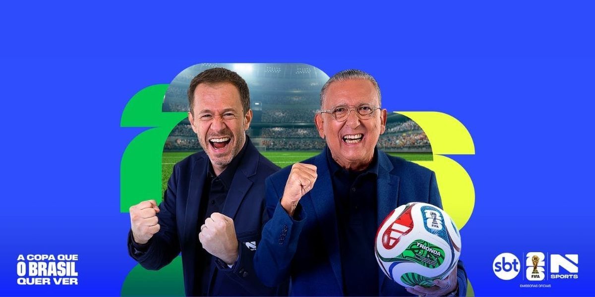 N Sports leva SBT a tribunal por cotas publicitárias do Mundial 2026; Galvão sai da sociedade — Máquina do Esporte