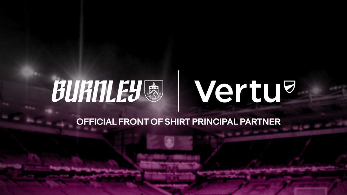 Burnley fecha Vertu como patrocinador principal na frente da camisola para 2026/27 — desconhecida