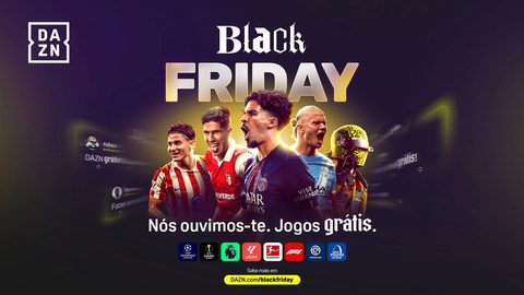 DAZN Portugal abre sinal na Black Friday com Champions, Premier League e F1 para captar subscrições — desconhecida