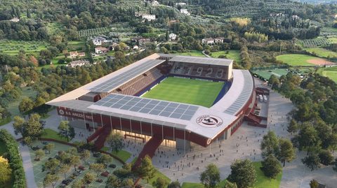 Arezzo transforma o estádio num motor urbano e testa a nova lei italiana — Calcio e Finanza