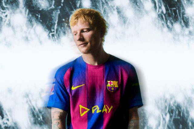 Barça leva “Play”, de Ed Sheeran, à camisola no Clásico em acção conjunta com a Spotify — Calcio e Finanza