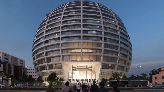 “Grand Ballroom”: Tirana prepara arena esférica multiusos com hotel, habitação e retalho — TheStadiumBusiness / Rob Ridley