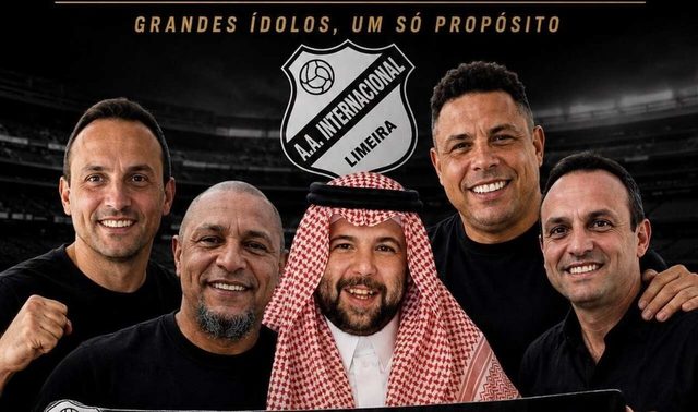 Príncipe saudita entra na Inter de Limeira com Ronaldo e Roberto Carlos — MKTEsportivo