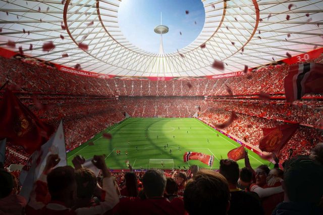 Manchester United avalia licenças de lugar para financiar novo estádio de 100 mil lugares — The Athletic (Andy Mitten)