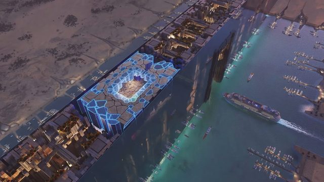 Arábia Saudita apresenta estádio “Sky” de US$1 mil milhão integrado no NEOM para o Mundial 2034 — Construction Review Online