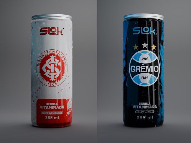 Slok lança edições licenciadas com Grêmio e Internacional e mira expansão no mercado de bebidas funcionais — MKT Esportivo