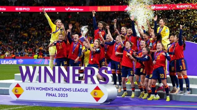 Espanha vence a Women’s Nations League e arrecada 400 mil euros, com recorde de assistência — Palco23